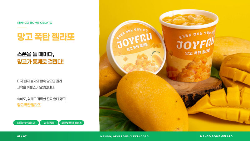 JOYFRU 제품소개서 표지