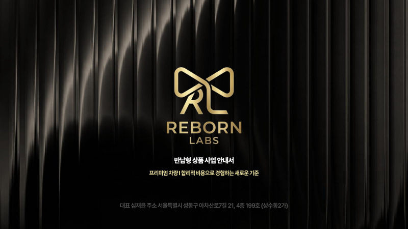 REBORN LABS 제안서·기획 표지